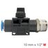 Pu Hose Fitting Valve 10mm X 1/2'm